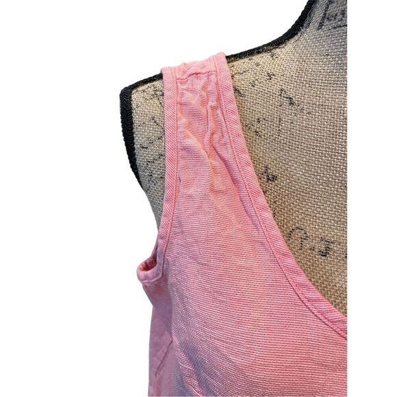Ocean + Coast Women's XL Pink Henley Sleeveless Tank Top - Picture 3 of 9
